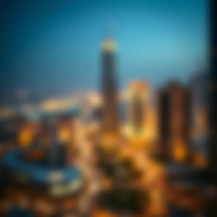 Map of Dubai indicating معسكر جبل علي's strategic location